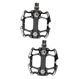 Yardwe Mountain Bike Pedal Yardwe 2pcs Mountain Bike Cleats Pedal Black Cleats Para Bicicleta Metal Bike Biking Accessories Bike Accessories Bicycle Clips Bicycle Accessories Cycling Cleats Gear Aluminum Alloy