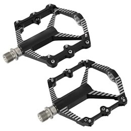 YECK Mountain Bike Pedal Yeck Aluminum Alloy Pedal, Bike Bearing Pedal Waterproof Anodic Oxidation Treatment Hollow Out Design for Bike(Black)