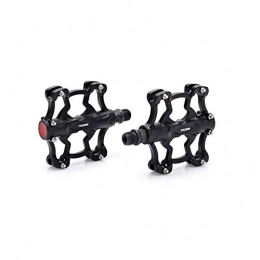YNuo Mountain Bike Pedal YNuo Bicycle Pedal, Aluminum Alloy Ultra Light Riding Pedal, Mountain Bike Bearing Smooth Design, Durable (black / Red / White) Bicycle accessories for a comfortable ride. (Color : Black)