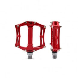 YNuo Mountain Bike Pedal YNuo Bicycle Pedal, Magnesium Alloy Mountain Bike, Big Tread Pedal, Bicycle Pedal, Stylish Design (red / White) Bicycle accessories for a comfortable ride. (Color : Red)