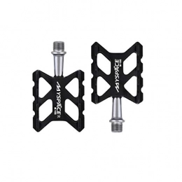 YNuo Mountain Bike Pedal YNuo Bicycle Pedal Ultralight Mountain Bike Bearing Aluminum Pedals Universal 9 / 16" Pedal Bicycle accessories for a comfortable ride. (Color : Black)