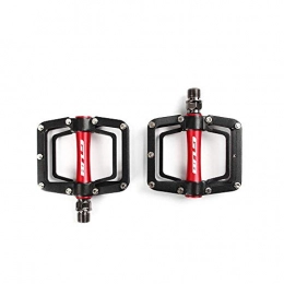 YNuo Mountain Bike Pedal YNuo Bicycle Pedals, Bearing Pedals Made Of Aluminum Alloy, Ultra-light Design, Durable (black / silver) Bicycle accessories for a comfortable ride. (Color : Black)