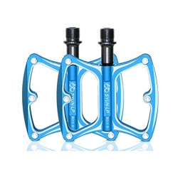 YNuo Mountain Bike Pedal YNuo Bike Pedals, Ultra Strong Colorful CNC Machined 9 / 16" Cycling Sealed 3 Bearing Pedals - Lightweight Bicycle Platform Pedals Bicycle accessories for a comfortable ride. (Color : Blue)