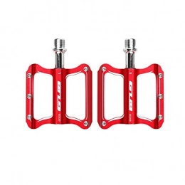 YNuo Mountain Bike Pedal YNuo Mountain Bike Aluminum Alloy Pedal / Bearing Pedal Road Bike Non-slip Pedal Riding Accessories Bicycle accessories for a comfortable ride. (Color : Red)