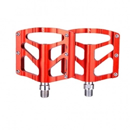 Yoyakie Spares Yoyakie Bike Pedals Mountain Bike Road Bike Metal Raceface Pedals Pedals Wide Flat Plate Anti-slip 1pair Red