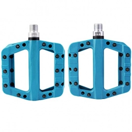 Yuzhijie Mountain Bike Pedal Yuzhijie Mountain Bike Pedal Pedal Road Bike Ultra Light Bearing Wide Pedal, Blue