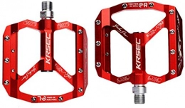 YZ Mountain Bike Pedal YZ Bike Pedal, Mountain Bike Pedal, Ultra-Light Aluminum Alloy Cross-Country Palin Bicycle Pedal Suitable for Mountain Bike Road Vehicles Folding Etc, Red