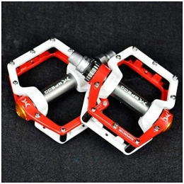 YZ Mountain Bike Pedal YZ Pedal, Bicycle Pedal, Ultra-Light Aluminum Alloy Non-Slip Two-Color Pedal Three Palin Bearing Mountain Bike Pedal Universal Road Bicycle Accessories Riding Equipment, Red