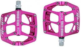 YZ Mountain Bike Pedal YZ Pedal, Bicycle Pedals, Aluminum Alloy Mountain Bike Pedal Anti-Skid Wide Comfortable Cross-Country Bicycle Pedal Riding Accessories, Pink