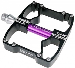 YZ Mountain Bike Pedal YZ Pedal, Mountain Bike Pedal, Aluminum Alloy Pedals Wide and Comfortable Non-Slip Pedals Riding Accessories, Purple