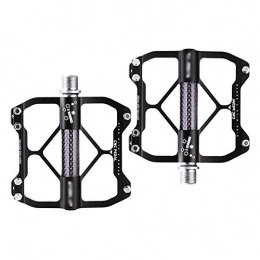 ZHUANYIYI Mountain Bike Pedal ZHUANYIYI Bike Pedal, Aluminum Alloy Pedals, Bicycle Bearings, Anti-skid and Durable Accessories and Equipment, Suitable for Mountain Bikes(1 Pair)