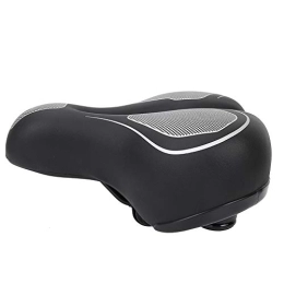 Bediffer Spares , Easy To Install Ergonomic Design PU Leather Waterproof Shock Absorption Bike Saddle Replacement Wear Resistant for Mountain Bikes