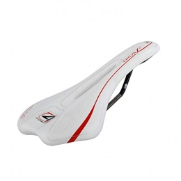 4ZA Women's Cirrus Alloy Rail Saddle, Width 142mm/Length 270mm, White/Red