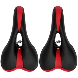 ABOOFAN Mountain Bike Seat ABOOFAN 2pcs Bike Saddle Mountain Bike Seat Comfortable MTB Saddle Road Mountain Sports Cushion Cycling Seat Cushion Pad Red