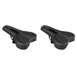 ABOOFAN Spares ABOOFAN 2pcs Black Bike Saddle Absorbing Mountain Bike Seat Comfortable Saddle Road Mountain Sports Cushion Cycling Seat Cushion Pad