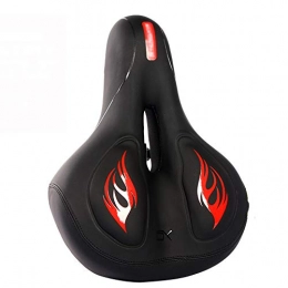 AELEGASN Spares AELEGASN 2Pcs Bike Seat Bicycle Saddle - Comfort Cycle Saddle Wide Cushion Pad Waterproof for - Fits MTB Mountain Bike / Road Bike / Spinning Exercise Bikes, Red