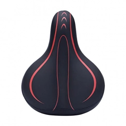 Aiyrchin Mountain Bike Seat Aiyrchin Oversized Bike Seat Soft Bike Cushion Seat Waterproof Leather Bicycle Seat With Extra Padded Memory Foam - Bicycle Seat For Mountain Bikes Red