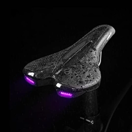 AMEPRO Spares AMEPRO Road Bike Saddle MTB Bicycle Seat With Warning Taillight USB Charging PU Breathable Soft Seat Cushion Mountain Cycling Racing bicycle saddle