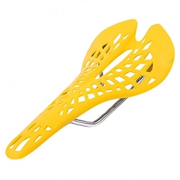 anruo Mountain Bike Seat anruo 1pcs bicycle saddle mountain bike bicycle saddle PVC seat 6 color cycling saddle Yellow