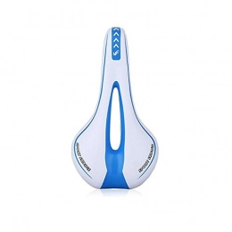 Aya611 Mountain Bike Seat Aya611 Silicone Gel Extra Soft Bicycle Mtb Saddle Cushion Bicycle Hollow Saddle Cycling Road Mountain Bike Seat Bicycle Accessories 270 * 140Mm White Blue