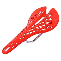 BAFFII Spares BAFFII Bike Seat Cover, MTB Bike Saddle Seat, Super Light Plastic Agents Bicycle Saddle, Mountain PVC Cushion 6 Color Cycling Bicycle Saddle (Color : Red)