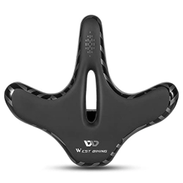 Baugger Spares Baugger Bike Accessories, Wide Bike Saddle Comfortable Mountain Bicycle Cushion Pad Waterproof Cycle Seat Saddle for Men Women Road MTB