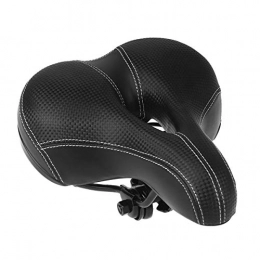 WGLG Spares Bicycle Accessories Comfort Mtb Bicycle Saddle Bike Saddle Soft Wide Bike Cushion Seat With Waterproof Cover For Mountain Bike(Black)