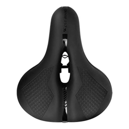 Generic Mountain Bike Seat Bicycle Mountain Seat Hollow Comfortable Bike Cushion Thick Saddle Road Bike Bike accessories Folding Bicycles for Adults (Black, One Size)