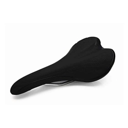 Bktmen Mountain Bike Seat Bicycle PU Leather Cycling Saddle MTB Mountain Road Bike Cycling Ultralight Breathable Bicycle Saddle Accessory Bicycle seat (Color : Black)