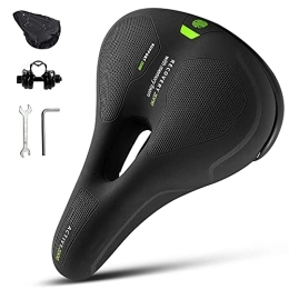 AYAMAYA Mountain Bike Seat Bicycle Saddle Men Women Comfortable Trekking MTB Saddle Mountain Bike Bicycle Seat with Reflector Rain Cover Hollow Ergonomic Memory Foam Trekking Saddle for E-Bike Trekking Bike Touring Bike