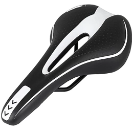 SHABI Mountain Bike Seat Bicycle Saddle Seat Cushion Mountain Bike Saddle Bicycle Seat Cushion Double Tail Wing Center Hollow Mountain Bike Saddle (Color : White, Size : 27.5x14.5cm)