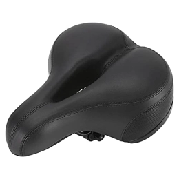 Bktmen Spares Bicycle Saddle Seat Cycling Breathable Soft Saddle Seat Cover MTB Mountain Bike Pad Cushion Cover Wide Big Saddle Bicycle seat (Color : Black)