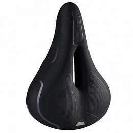 SHABI Mountain Bike Seat Bicycle Saddle Thickened Breathable Non-slip Memory Foam Seat Mountain Bike Bicycle Seat Mountain Bike Saddle (Color : Black, Size : 26x20cm)