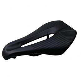 CXJYBH Spares Bicycle Saddle Wide Comfort Soft Cushion Bicycle Seat Men Padded Saddle For Bicycle Leather Racing Saddle (Color : Black)