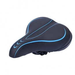 SXLZ Spares Bicycle Saddles Seats, Cycling Saddle Comfort Soft Wide Waterproof, Ergonomics Design, Fit Most Bikes, Mountain / road / hybrid, Blue