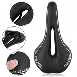 SKSKUE Spares Bicycle Seat Cushion New Riding Equipment Comfortable And Breathable Silicone Seat Road Bike Saddle Mountain Bike Accessories (Color : Black)