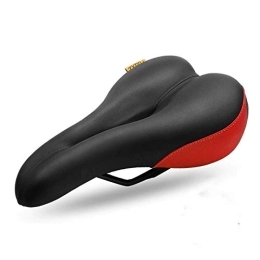 Bktmen Spares Bicycle seat saddle comfortable mountain bike road bike bicycle seat cushion riding equipment accessories Bicycle seat (Color : Black and Red)