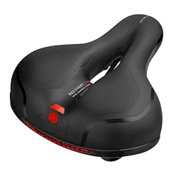 Generic Mountain Bike Seat Bike Bicycle Gel Cushion Comfort Cycle Cushion Saddle Mountain Soft Seat Pad Bike accessories Bicycle for Two (Red, One Size)