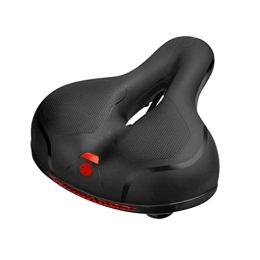 KGADRX Spares Bike Bicycle Saddle Seat, Hollow Breathable Saddle for Road Bike Mountain Bicycle Shock Absorbing Comfortable Bike Seat Reflective Strip Warning