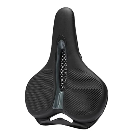 Generic Mountain Bike Seat Bike Saddle Breathable Big Butt Cushion Leather Surface Seat Mountain Bicycle Shock Absorbing Hollow Cushion Accessories