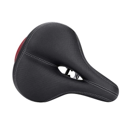 Gedourain Mountain Bike Seat Bike Saddle, Comfortable Ergonomic Design LED Tail Light Mountain Bike Saddle for Road Bikes for Mountain Bikes