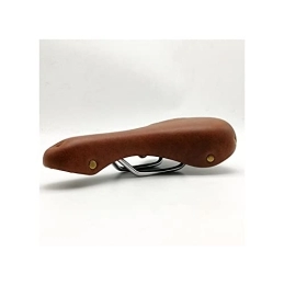 GOBBIS Spares Bike Saddle, Mountain Bike Seat Retro Seat Bike Folding Bike Saddle Seat Saddle Fixed Gear Bike Bicycle Parts MTB Road Bike Cycling Saddle (Color : Brown)