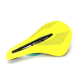 SHHMA Mountain Bike Seat Bike Saddle Seat Bicycle Cushions Comfortable Soft Mountain Bike Saddles Cycling Gear Accessories for MTB, Road Bikes, Yellow