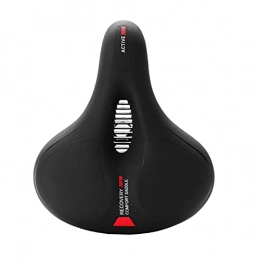 Bike Seat, Bicycle Saddle Comfortable Waterproof Soft Wide Bike Gel Saddles, Breathable Mountain Bike Seat with Reflective Strip, Soft Cushion Memory Foam for MTB