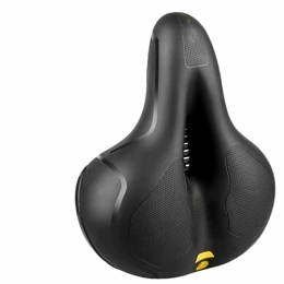 Generic Mountain Bike Seat Bike Seat, Bicycle Saddle for Men & Women, Waterproof Bicycle Seat Thicken Comfortable Soft Cushion for Road Bike, Mountain Bike, Exercise Bike, City Bikes, Spinning Bike, Yellow