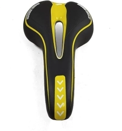 Generic Mountain Bike Seat Bike Seat Bicycle Saddle Yellow with Ergonomic Gel Comfort Comfortable Bicycle Saddle for Mountain Bike MTB BMX Scooter Road Cruiser Urban City Bike Tricycle Chair