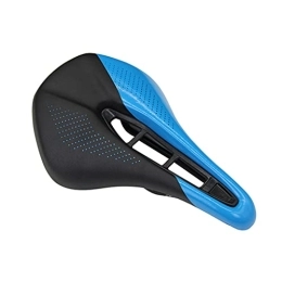 SHSBY Mountain Bike Seat Bike Seat Bike Saddle Bicycle Seat Mountain Bike Saddle Comfortable Cycling Saddle Saddles Mountain Bike Racing Saddle Pu Breathable Soft Seat Cushion (Color : Blue)