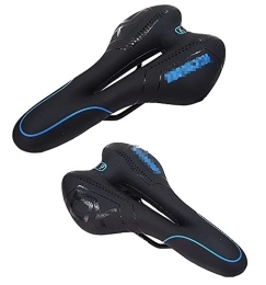 ZQWE Mountain Bike Seat Bike Seat, Bike Saddle Mountain Bike Saddle Bicycle Cushion, Comfortable Soft Breathable Cycling Bicycle Seat, for Mountain Bike, Folding Bike, Road Bike (Blue)