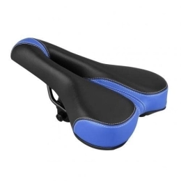 BICCQ Spares Bike Seat Cushion Bicycle Saddle Mountain Bike Soft Cover Saddle Riding Accessories (Color : Black Blue)