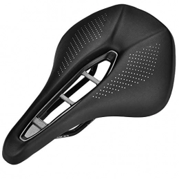 Seacanl Mountain Bike Seat Bike Seat Cushion, Breathable Black Pu Leather Comfortable Shockproof Bilke Saddle, Safe for Cycling Bike Road Bike Most Bikes Mountain Bike